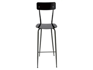 OLIVIA - Aluminium barstool with back _ Vela Arredamenti